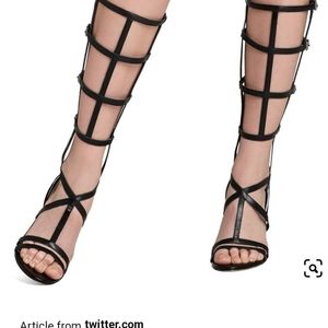 BCBGMaxAzria "Pike" Gladiator Caged Heels